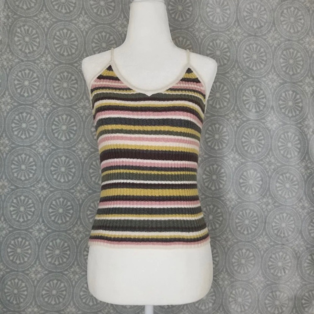American Eagle Ribbed Striped Cami